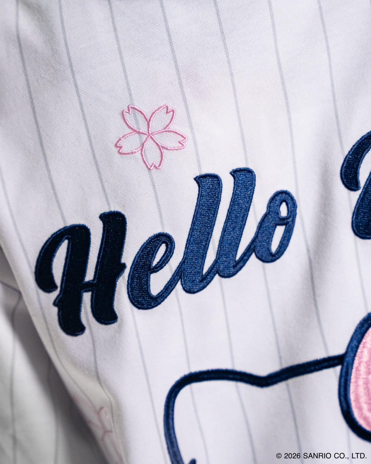 Hayami weißes Baseball-Trikot | Hello Kitty