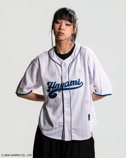 Hayami weißes Baseball-Trikot | Hello Kitty