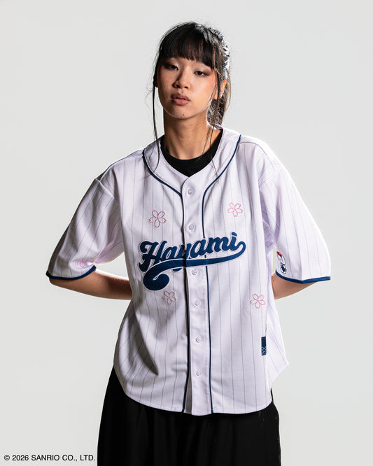 Hayami weißes Baseball-Trikot | Hello Kitty