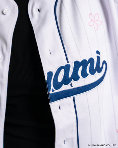 Hayami weißes Baseball-Trikot | Hello Kitty